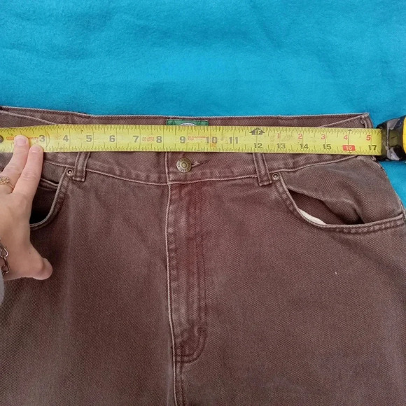 4/$15 Vintage Cabelas Women's Work Jeans Brown Size 36 Short High Waisted - Picture 6 of 9